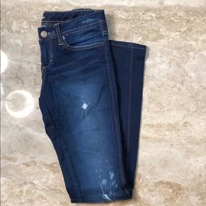 Bebe Distressed Skinny Jeans